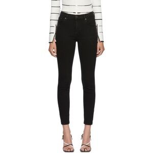 AGOLDE Jeans Black Skinny Slim Denim High Rise Ankle Cut